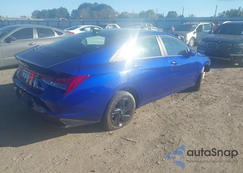 2023 Hyundai Elantra Hybrid Blue from USA, damaged, VIN KMHLM4AJ1PU068435